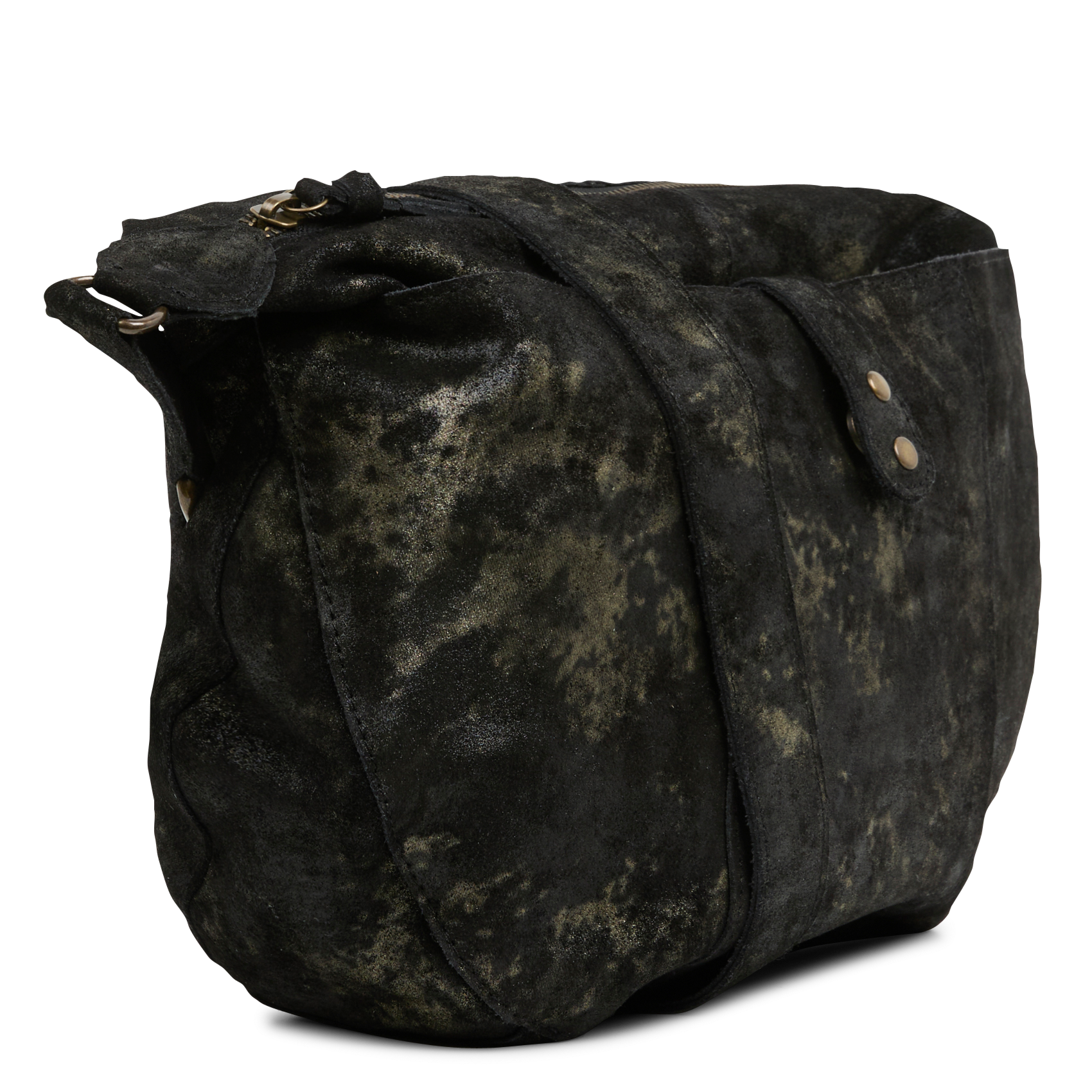 NITA - Sac bandoulière en cuir| Gris