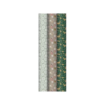 Clairefontaine Alliance - Papier cadeau kraft - 70 cm x 2 m - disponible dans différents modèles adultes Noël