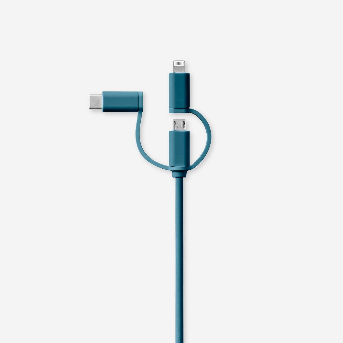 Opladningskabel. Til USB-C, Micro USB og lightning