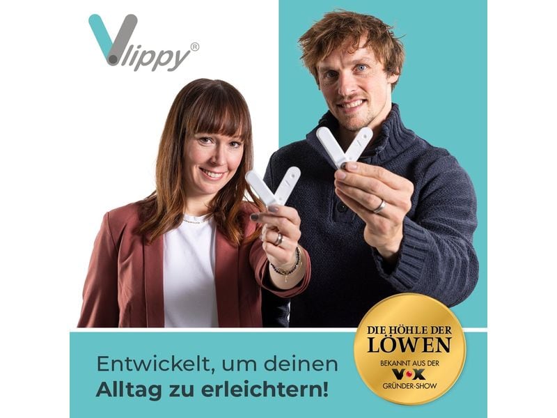 Vlippy Tür- & Fensterstopper 2er-Set Weiss Sichere Stopper