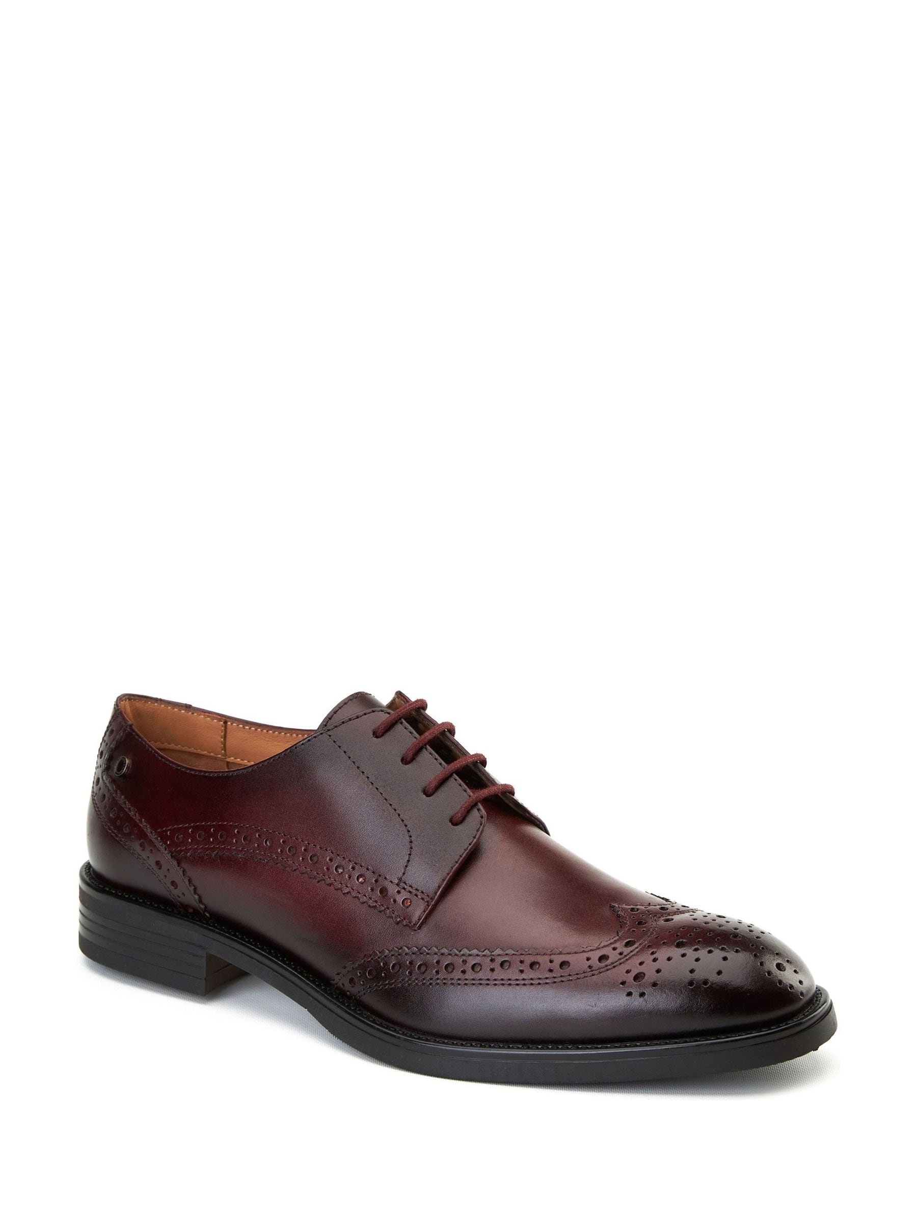 Bordo Red - Base London Pocket Brogue Shoe