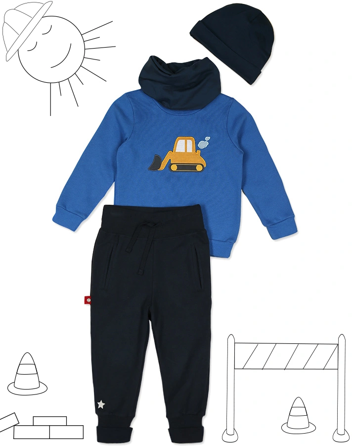 Sweathose BABY RUNNER STAR in dunkelblau