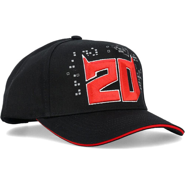 Fabio Quartararo - Casquette baseball FQ20 N°2 Noir / Rouge