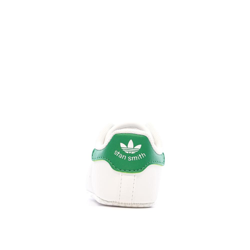 Adidas Baskets Blanc/Vert Bébé Adidas Stan Smith Crib