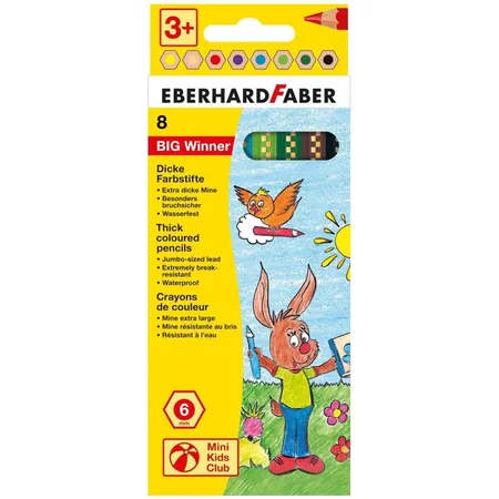 Eberhard Faber Farbstift Big Winner 8er, Kartonetui
