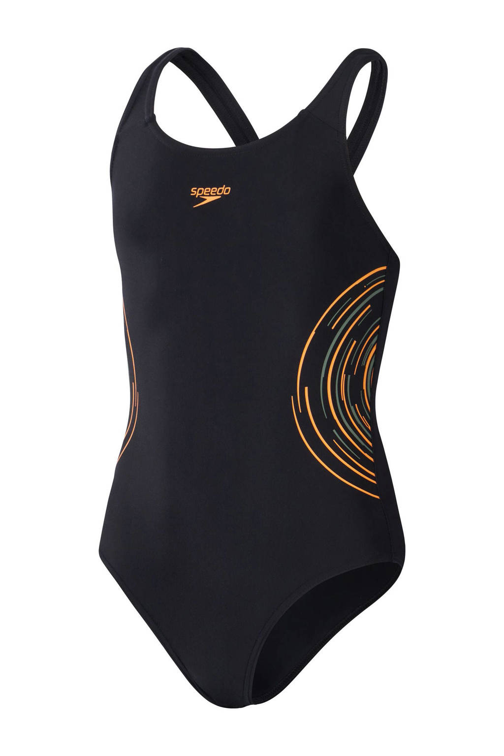 Speedo EnduraFlex sportbadpak Muscleback zwart/oranje