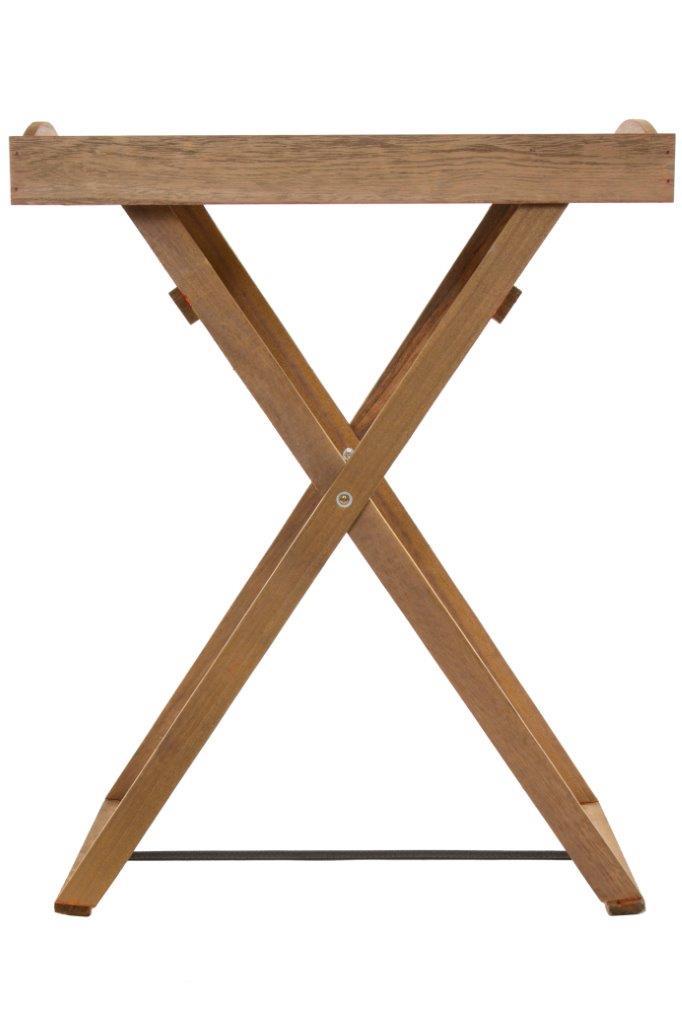 Holztablett HEINO - holzfarben - mit Gestell