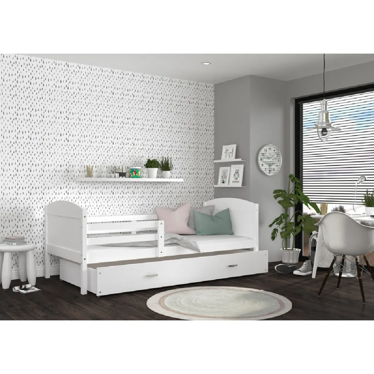 Kids Literie Lit enfant Matis - Blanc