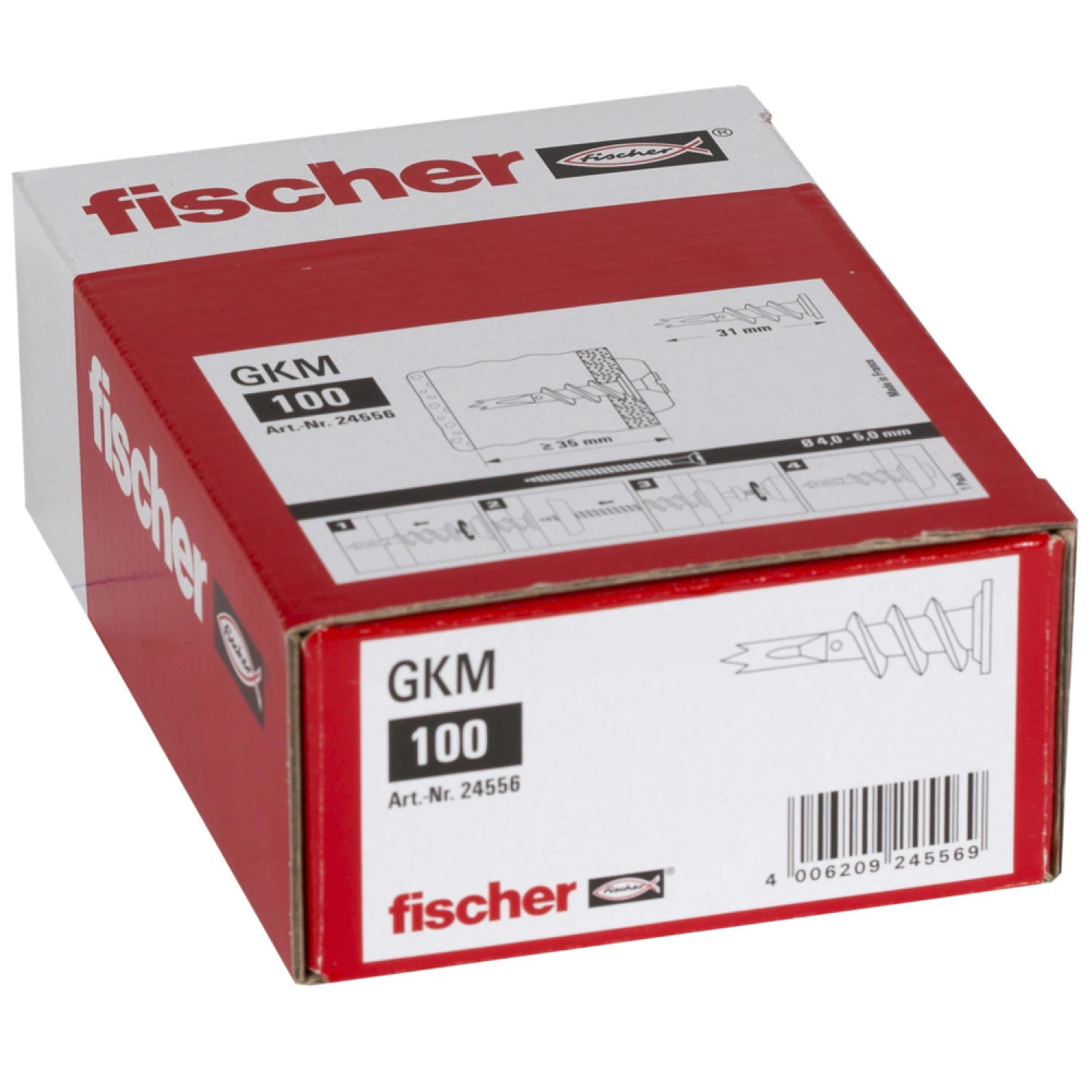 Fischer 24556 Metalen gipsplaatplug GKM (100st)