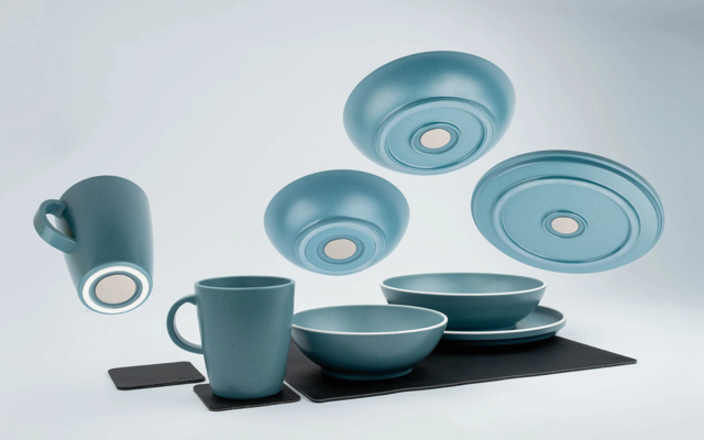 Silwy Brunner Dolomit Magnet-Geschirrset Kunststoff 11-teilig für 2 Personen