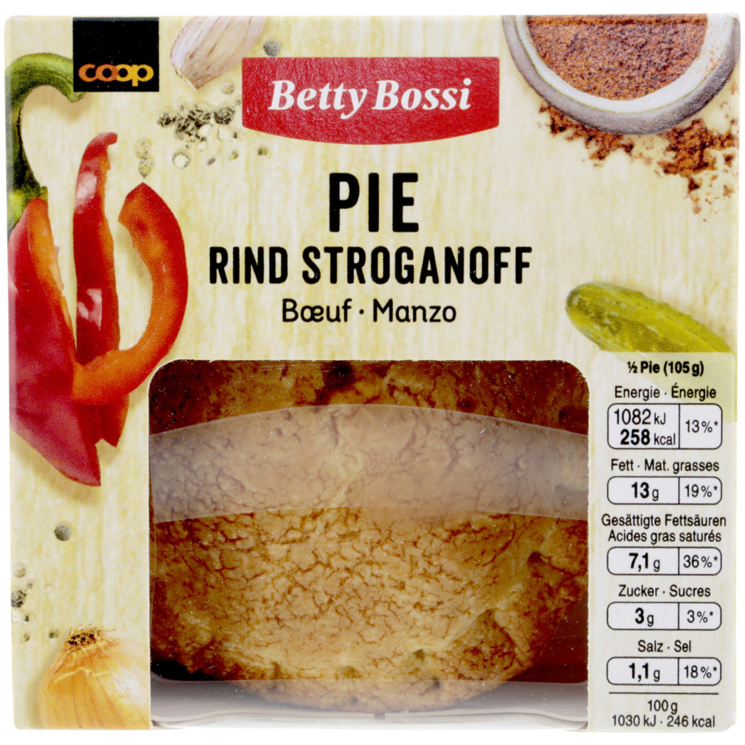 Betty Bossi Pie Rindsstroganoff