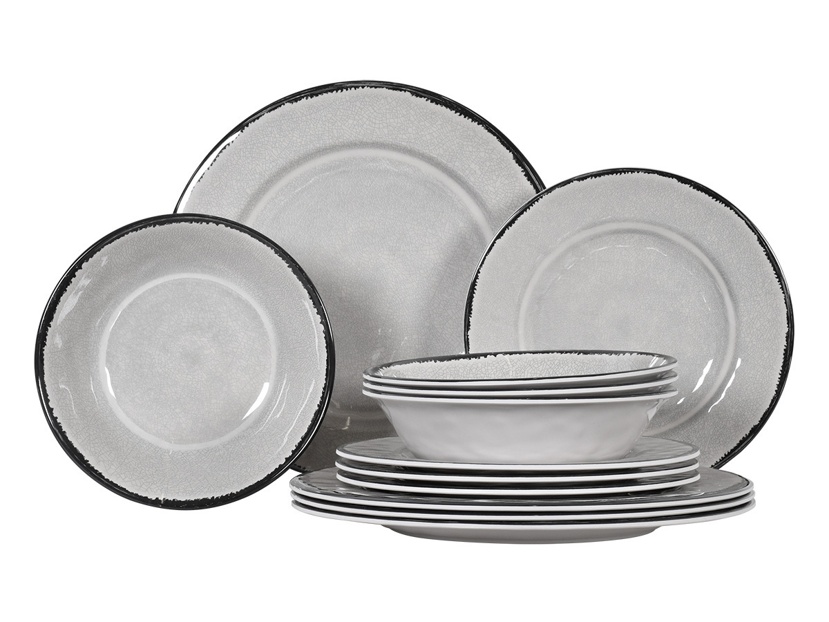 Obelink Premium Stone serviesset - 12-delig