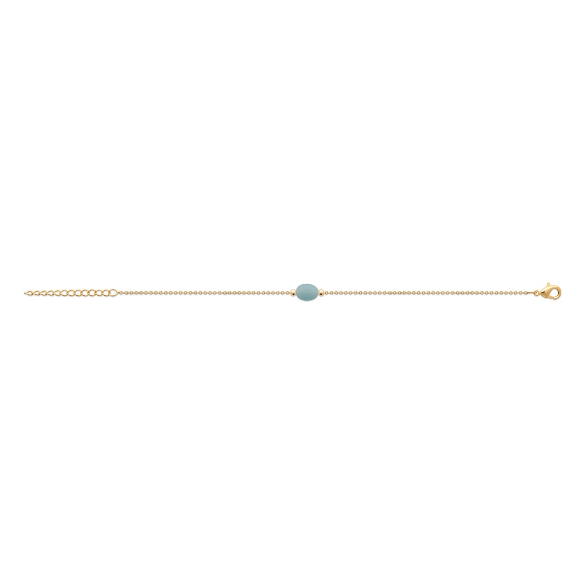 Bracelet Brillaxis plaqué or amazonite