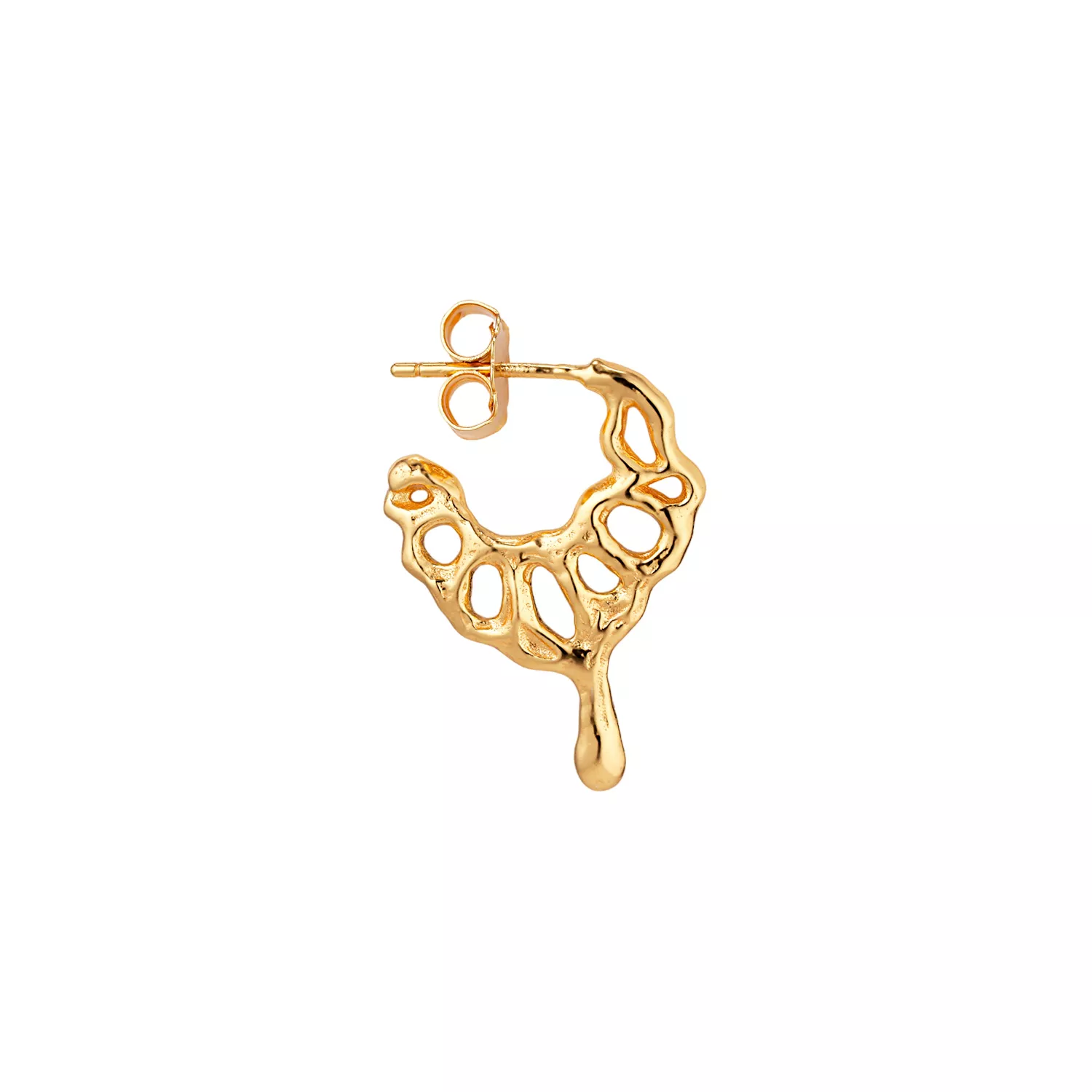 Jane Kønig Butterfly Ørering Single 18 kt. Forgyldt Sølv BH-HS23-G