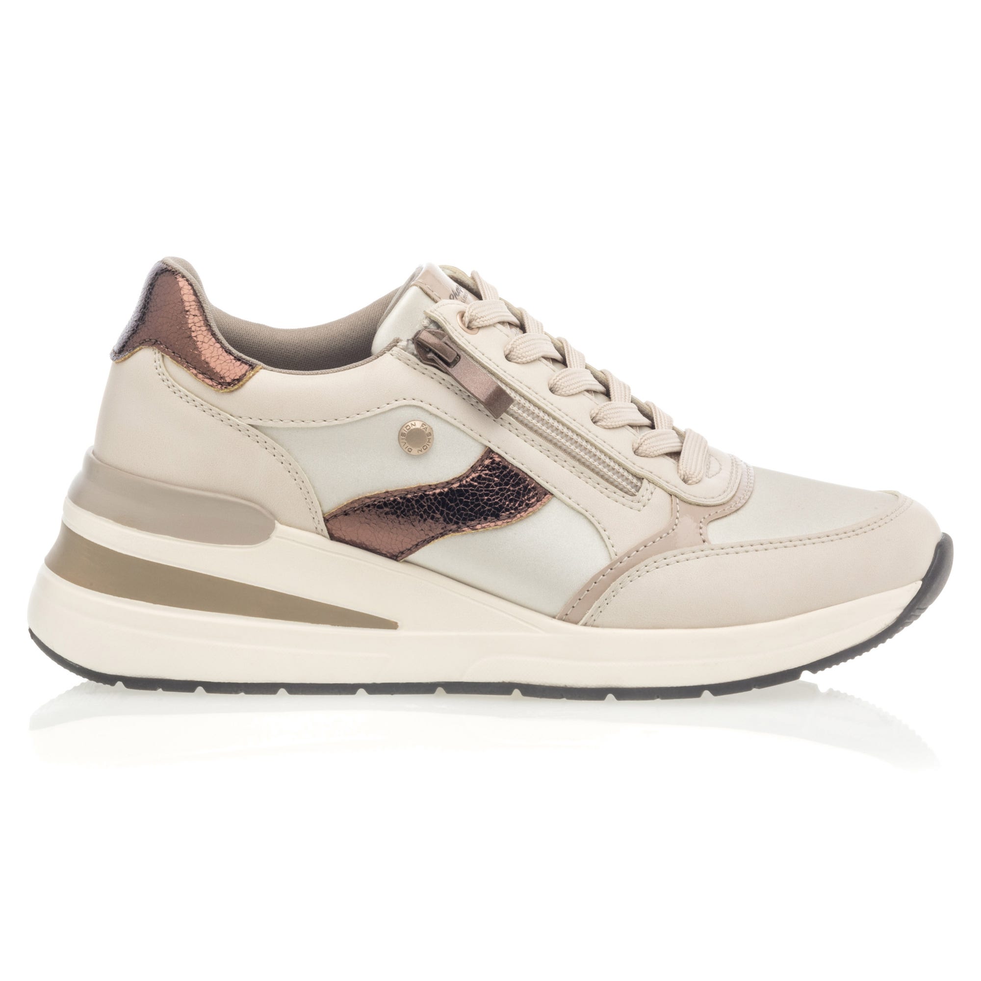 Baskets basses Femme beige