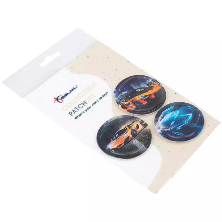 Belmil Patch Belmil Patches mit Klettverschluss Set 3-teilig Racing