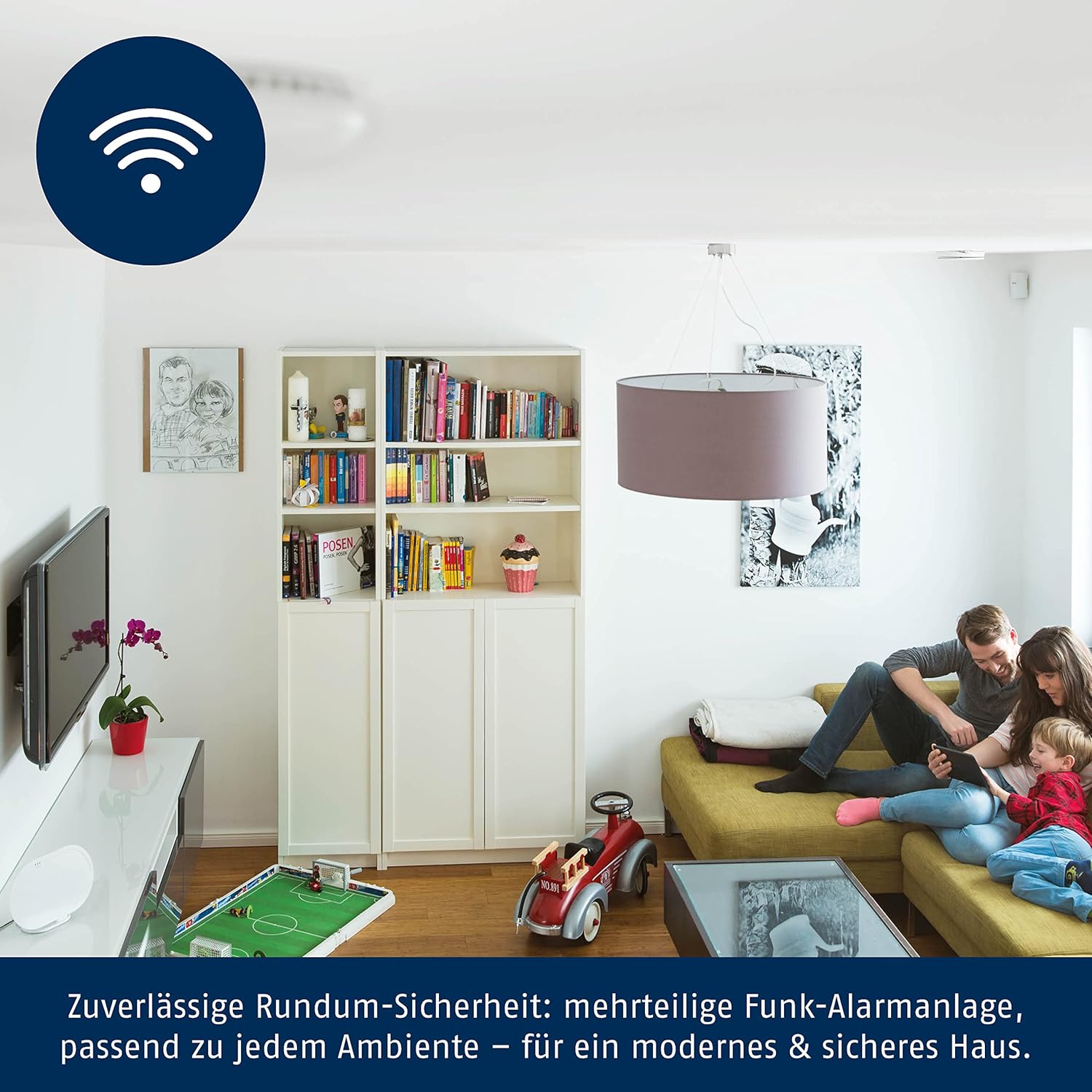 ABUS Funk-Alarmanlage Smartvest Basis-Set Einbruchmeldeanlage inkl. Bewegungsmelder & Öffnungsmelder - Testsieger - Fernzugriff iOS & Android App - weiß (1. Generation)
