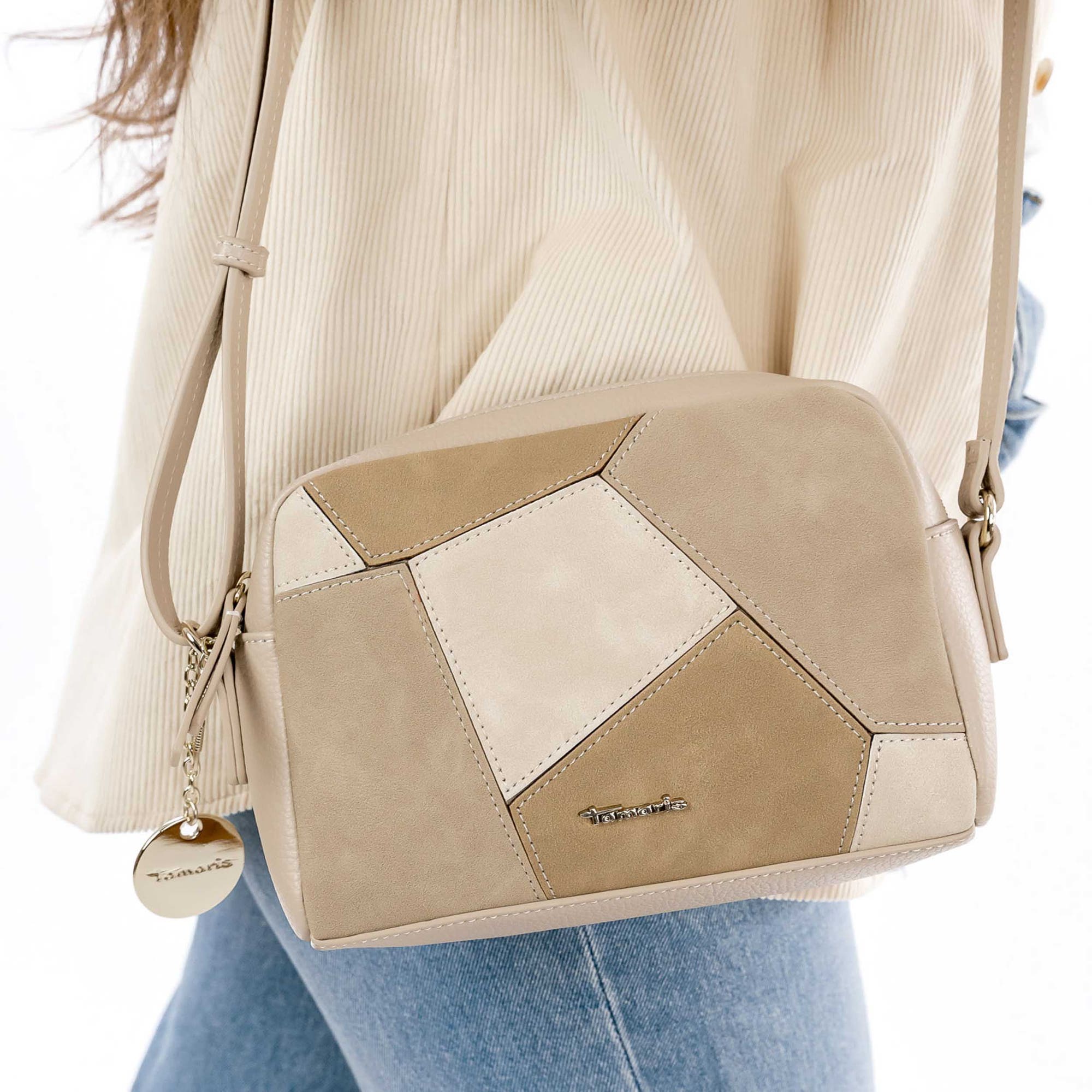 Sac bandoulière beige