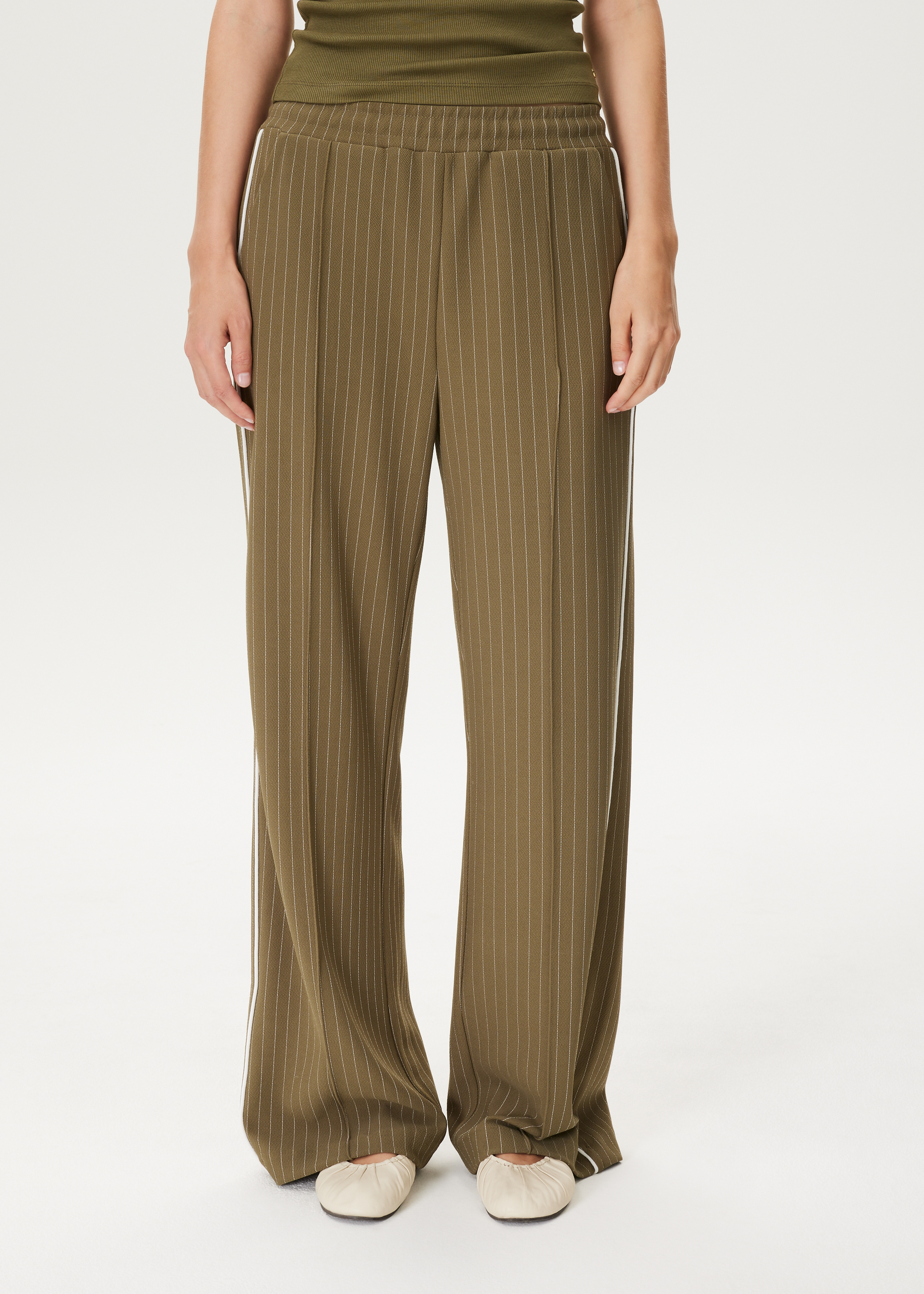 Sporty broek gestreept