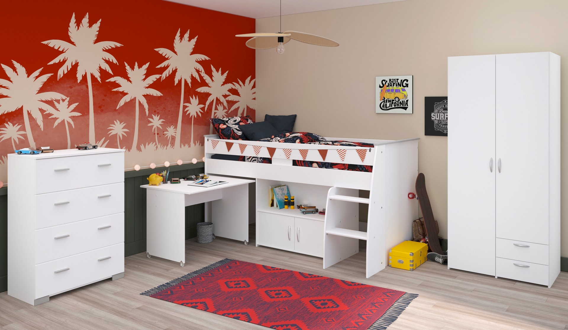Parisot Kinderzimmer REVERSE 11 3-teilig weiß
