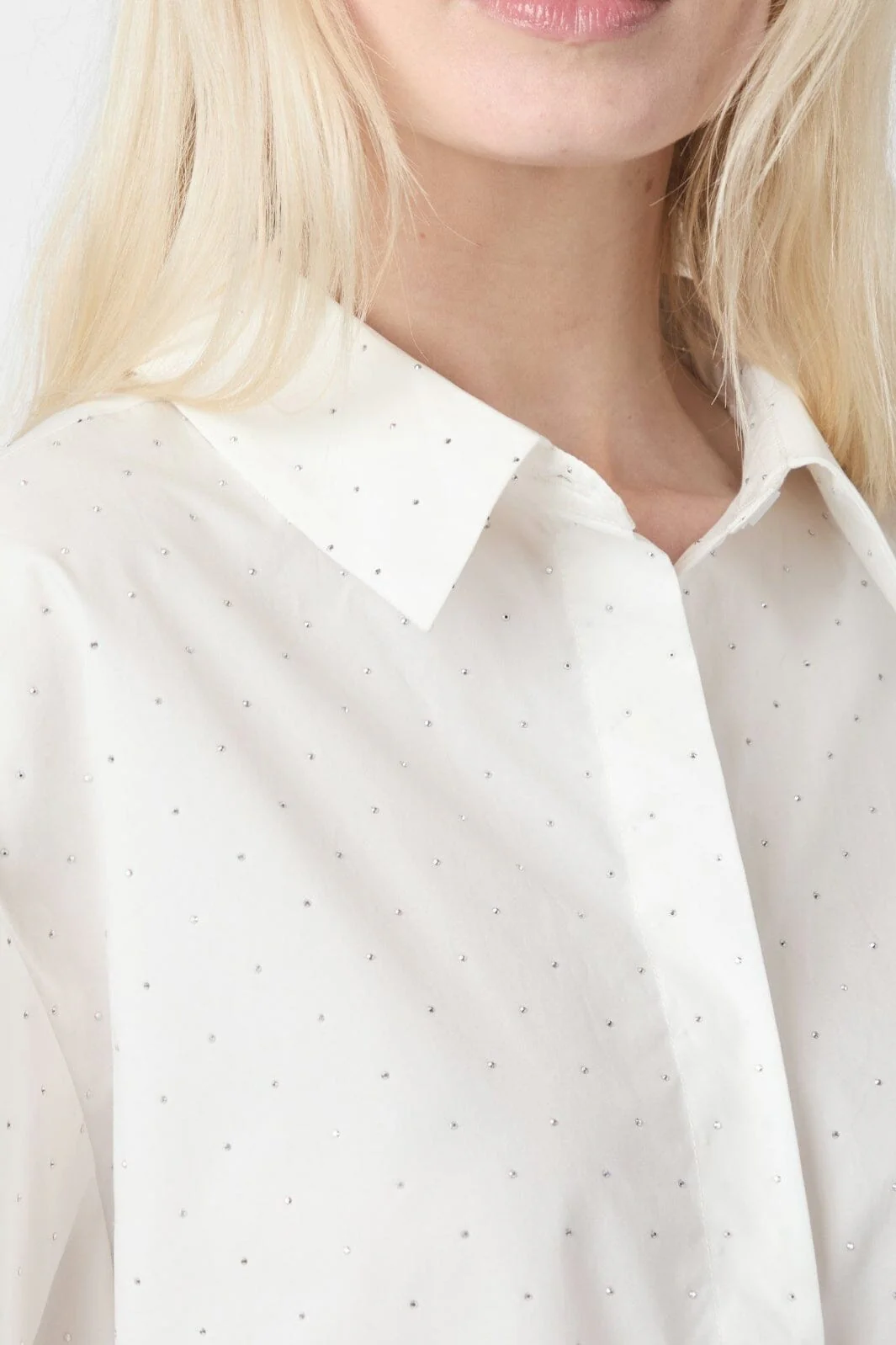 Neo Noir Jasie Poplin Stone Shirt 165711