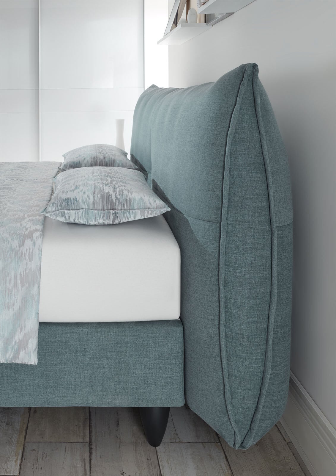 ruf Boxspringbett SENTA 180 x 200 cm blau