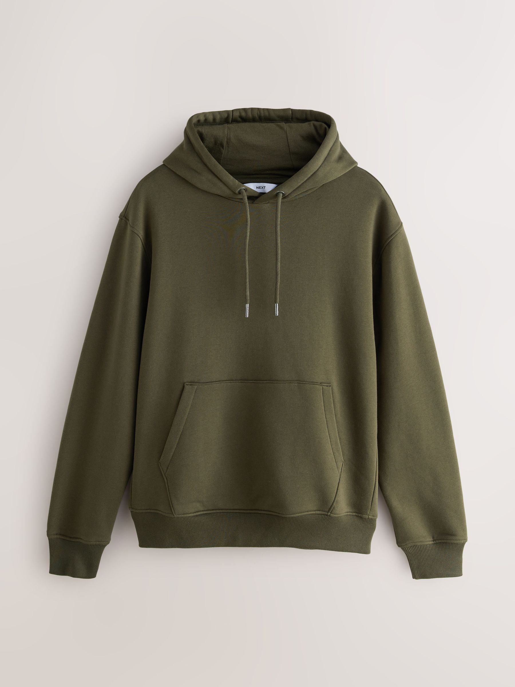 Blauw/kakigroen - Cotton Rich Jersey Overhead Hoodies 2 Pack