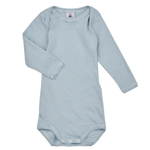 Petit Bateau - BODY US ML RENARD PACK X3 - Blanc / Bleu
