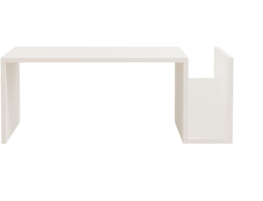 CONCEPT1 - Table basse Mémo blanc 86,8 x 50 x h32,4cm