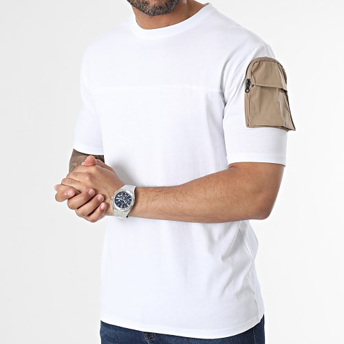 Tee Shirt Poche Blanc