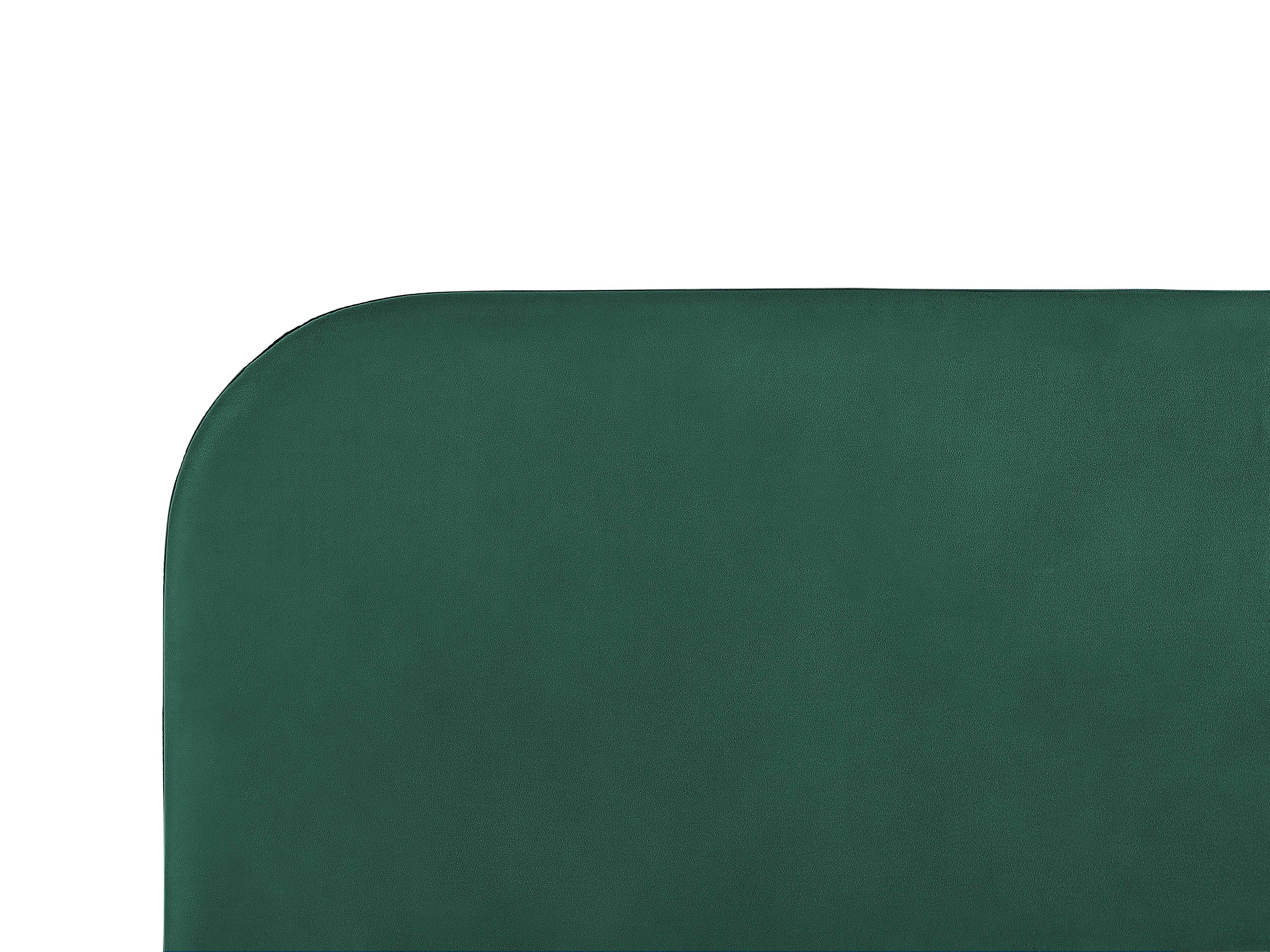 Bed Fluweel FLAYAT 140 x 200 cm Smaragdgroen