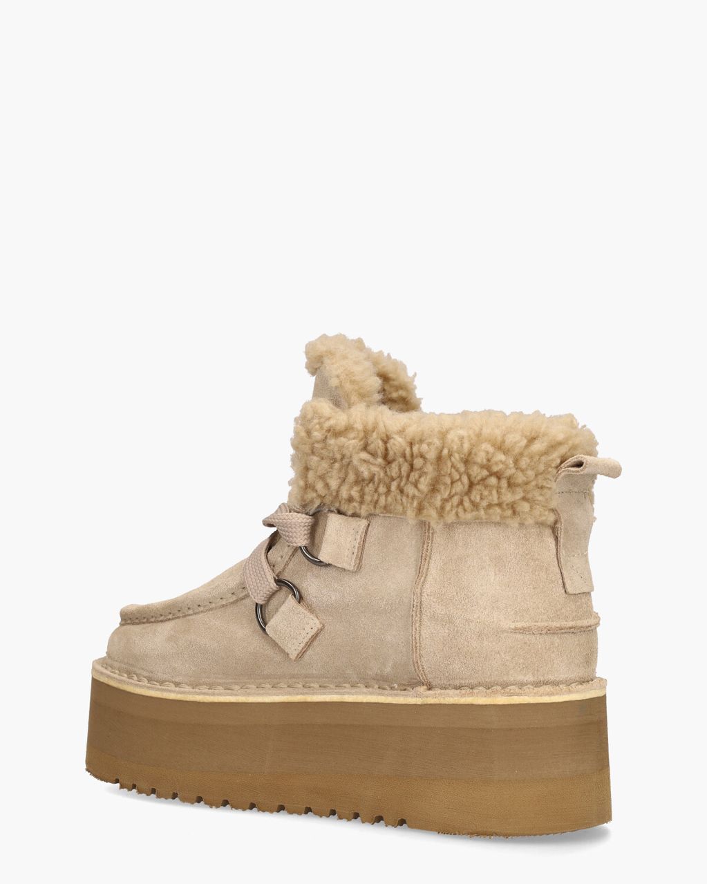 Gioia Saar Beige Dames Veterboots