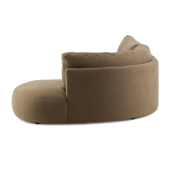 KARWEI hoekbank Ace taupe stof met verlenging rechts