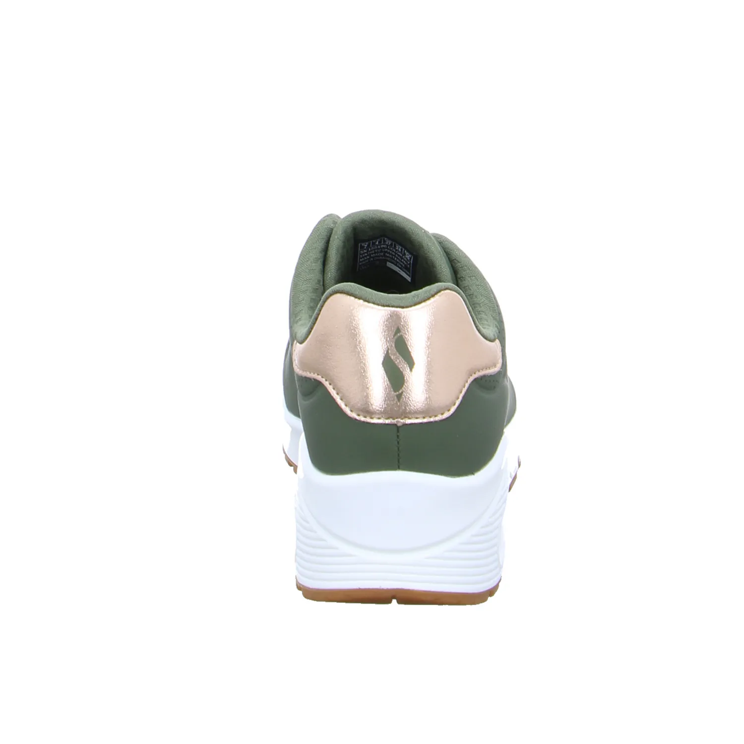 SKECHERS Sneaker Olive Lederimitat