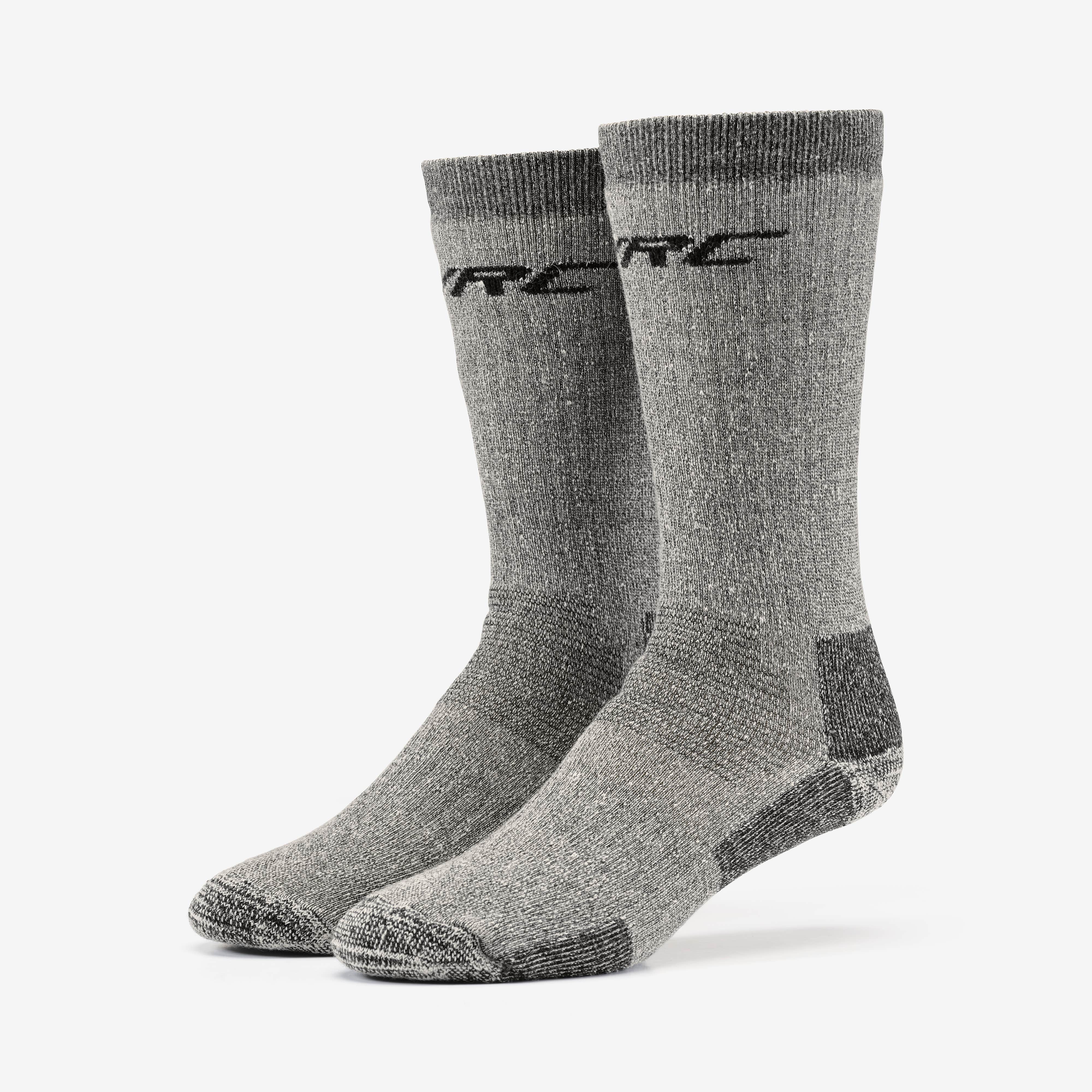 Wool Mid Terry Sock  Grey Melange