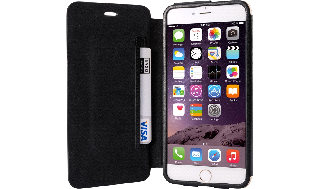Mobilcover m. kortholdert iPhone 6 PLUS