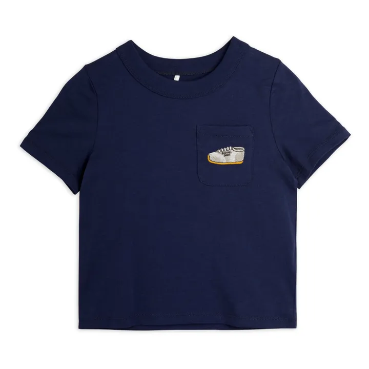 Mini Rodini T-Shirt Jogging Coton Bio | Bleu marine