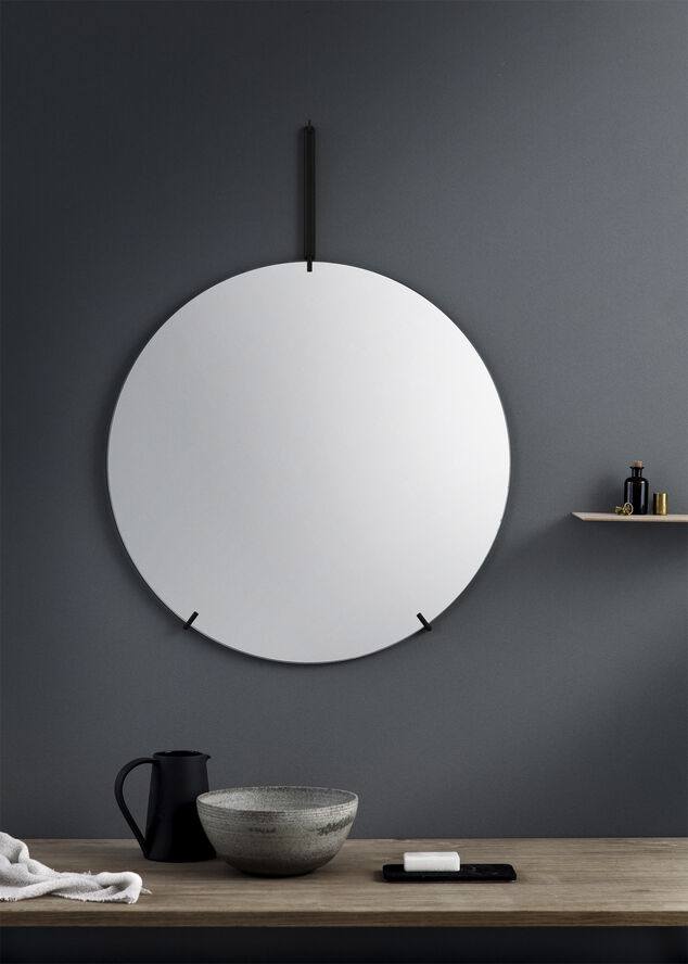 Moebe Wall Mirror spejl 70 cm. Sort