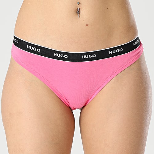 Lot De 3 Strings Femme 50480150 Rose Rouge Lavande