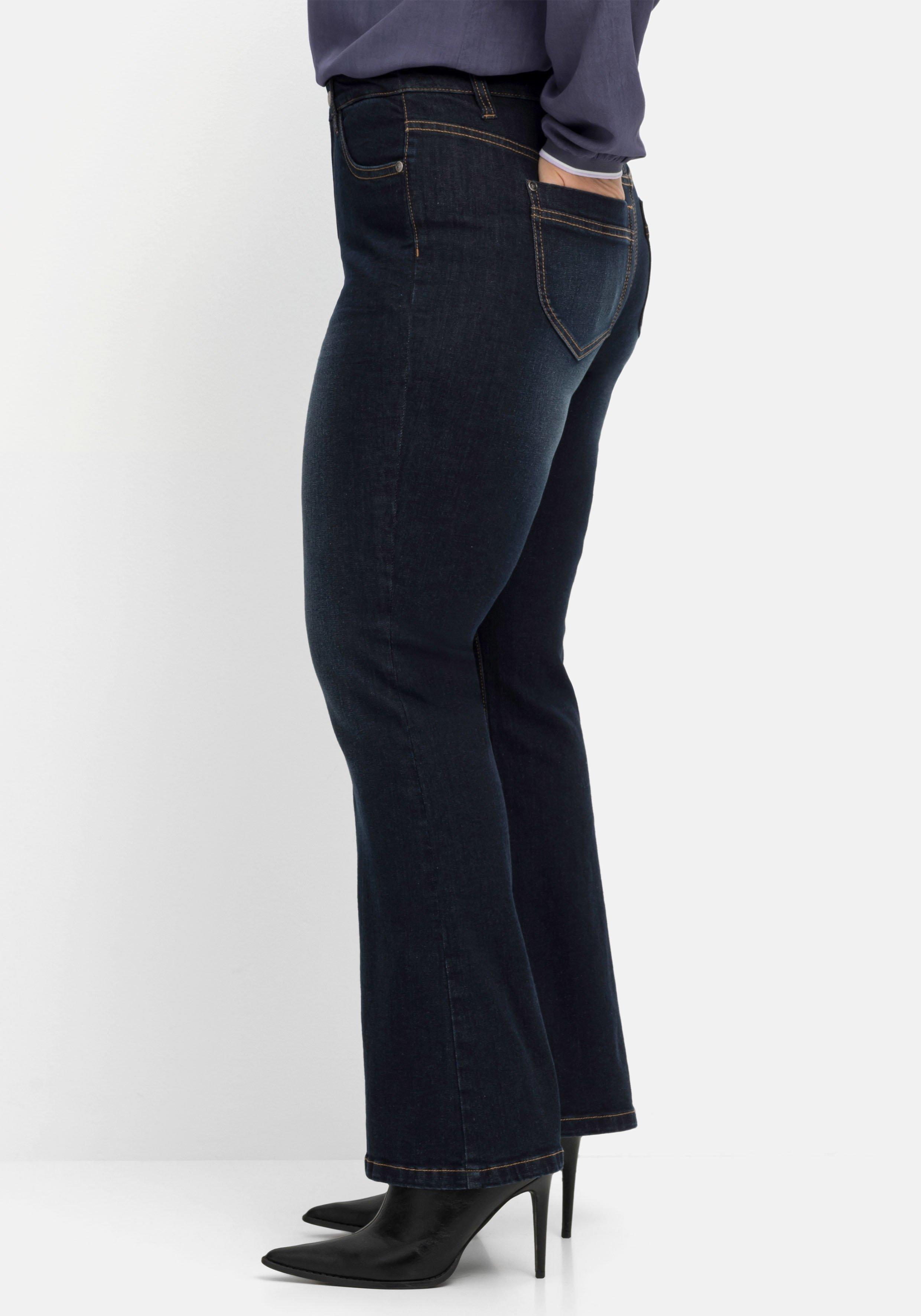 Bootcut-Jeans mit 3D-Catfaces