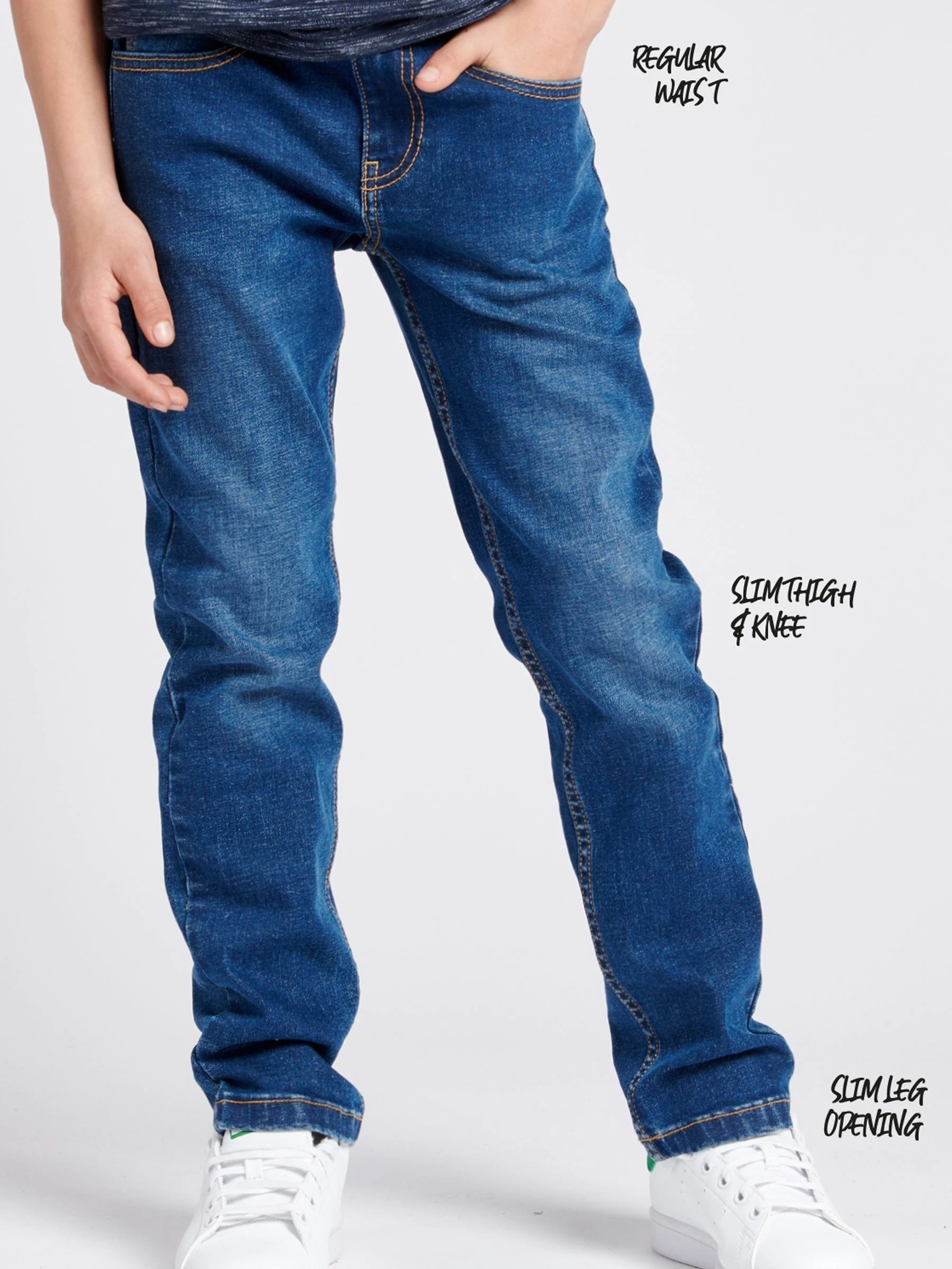 Normaal blauw - Lee Luke Slim Fit Jeans