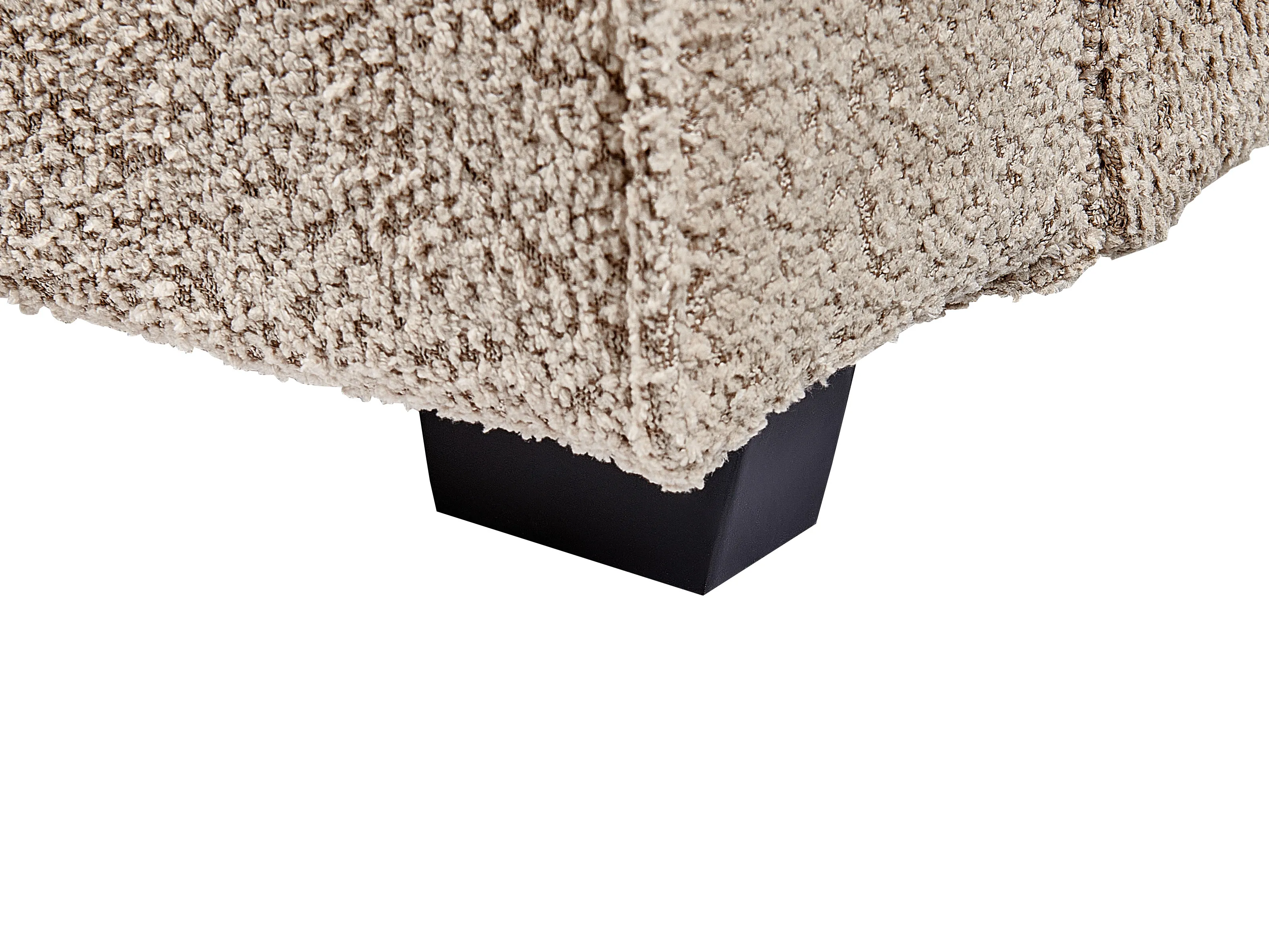 Bed Bouclé MIRANDE 180 x 200 cm Taupe