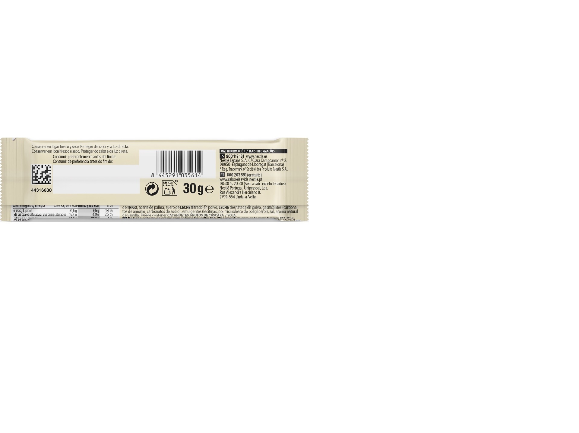 CHOCOLATE SNACK MILKYBAR WAFER 30G