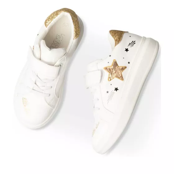 Baskets BLANC LOVELY SKULL