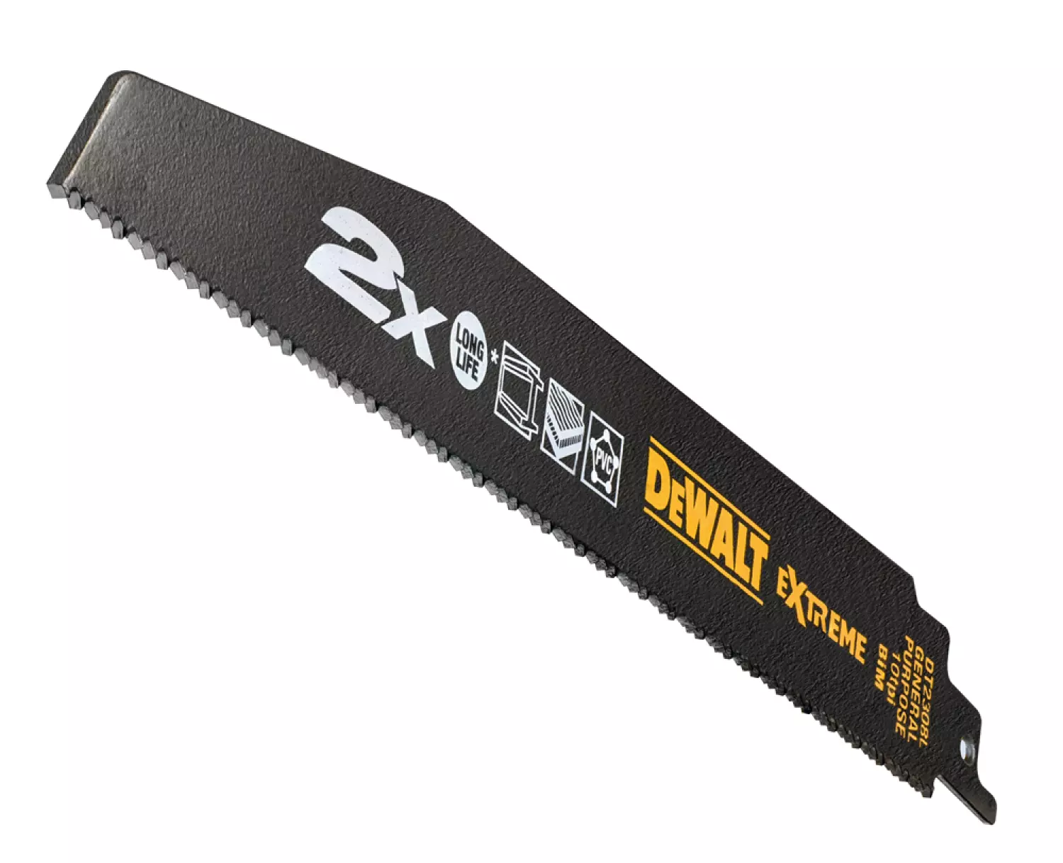 DeWALT DT2308L Reciprozaagblad - 228 x 2,5mm - Universeel (5st)
