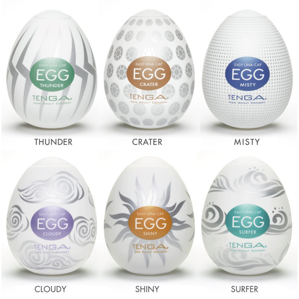 Tenga Egg Masturbator 6er Set strong
