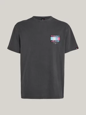 Camiseta com estampa do logo nas costas