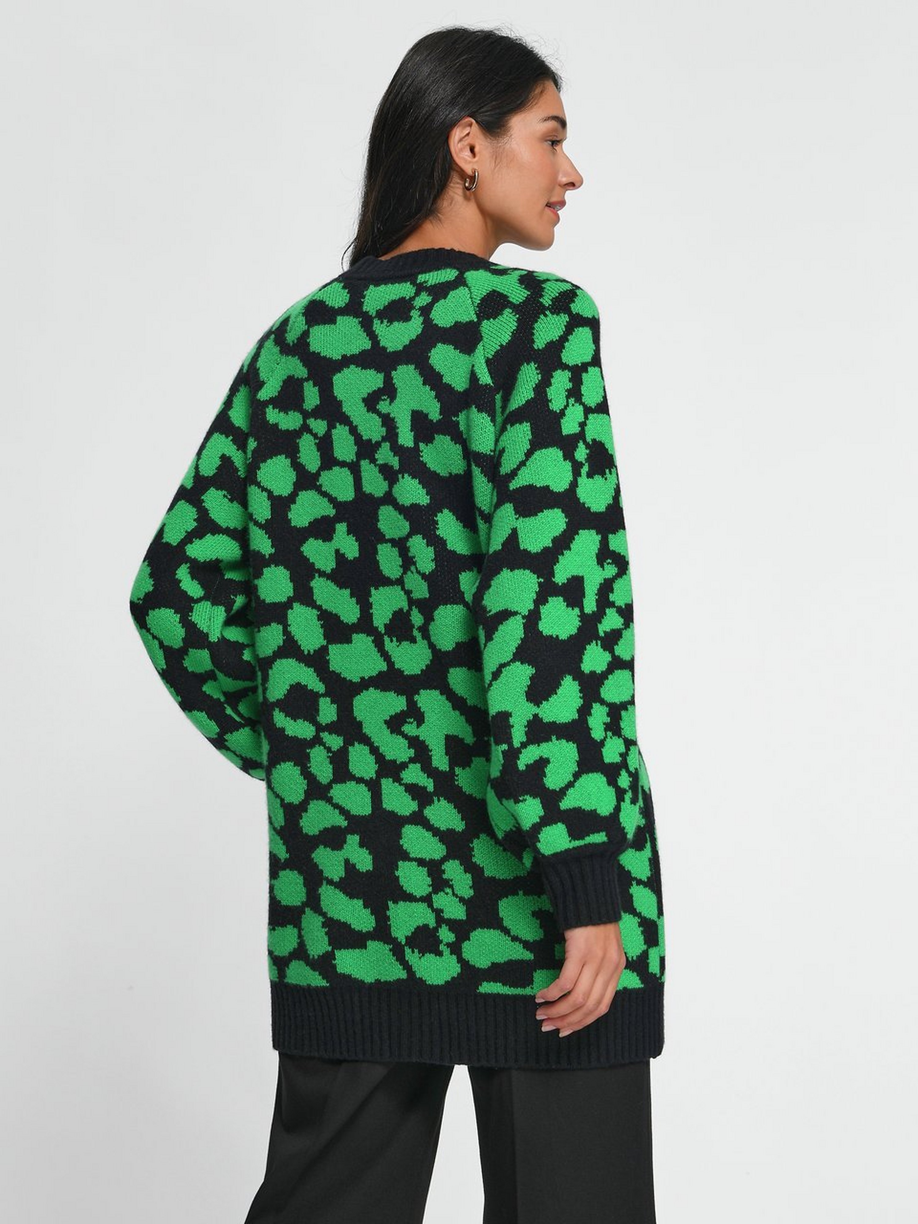 Strickjacke aus Schurwolle und Kaschmir
