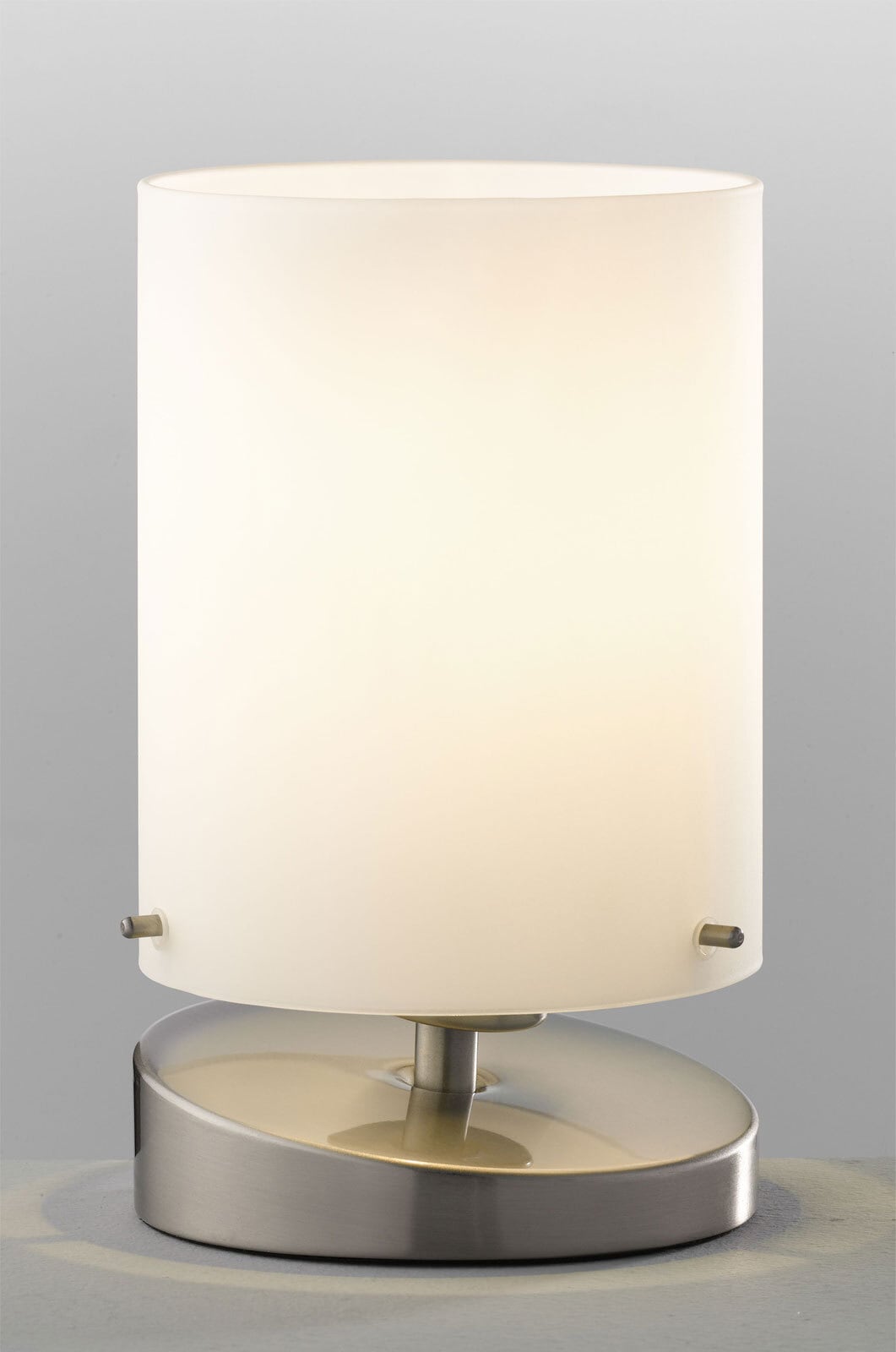 casaNOVA Retrofit Tischlampe LIDA nickelfarbig