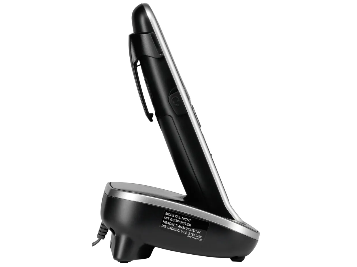 Panasonic KX-TGJ310, DECT telefon, Telefonhøjttaler, 250 entries, Navn og vis-nummer, Sort, TYSK version, Telefonsvarer og nummervisning fungerer ikke i DK